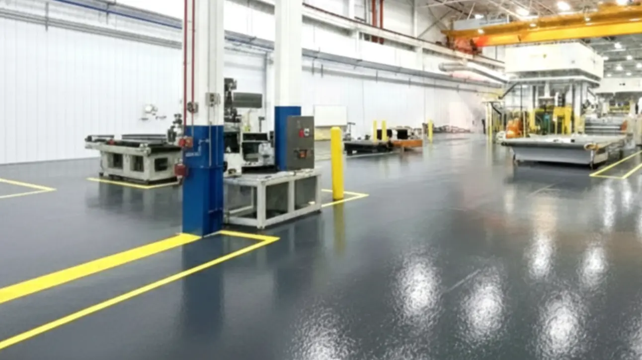 Resinous flooring example