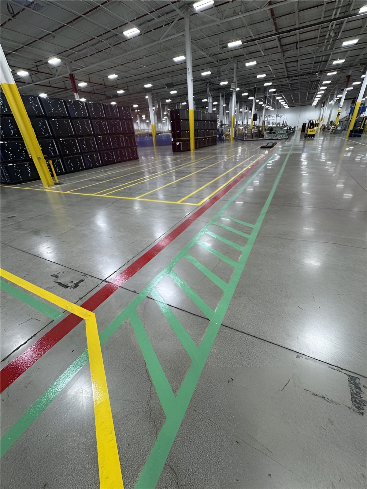 Safety line striping & specialty coatings example