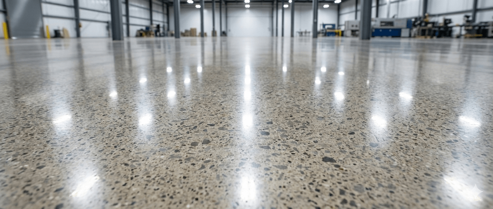 Polished concrete floor example