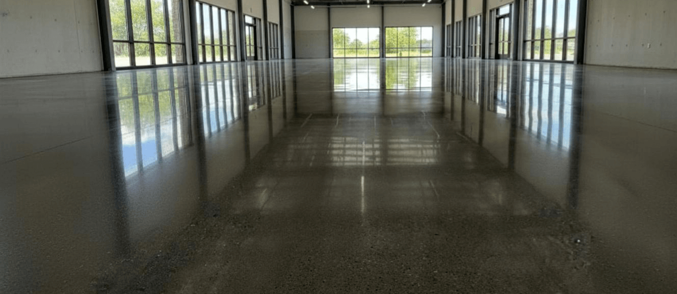 Polished concrete floor example